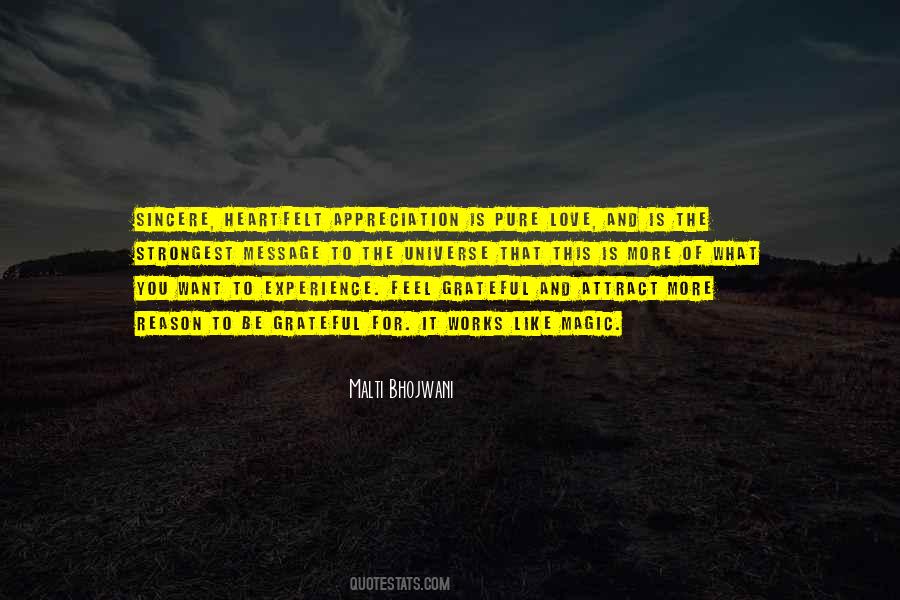 Heartfelt Appreciation Quotes #167363