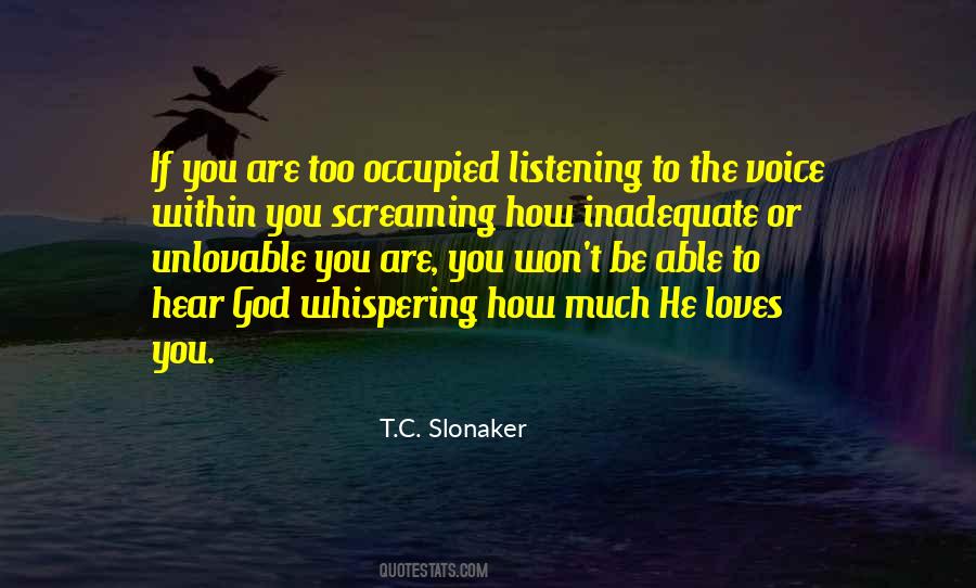 Quotes About God Whispering #1074739