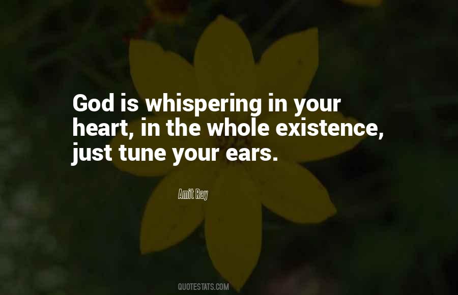 Quotes About God Whispering #1131354