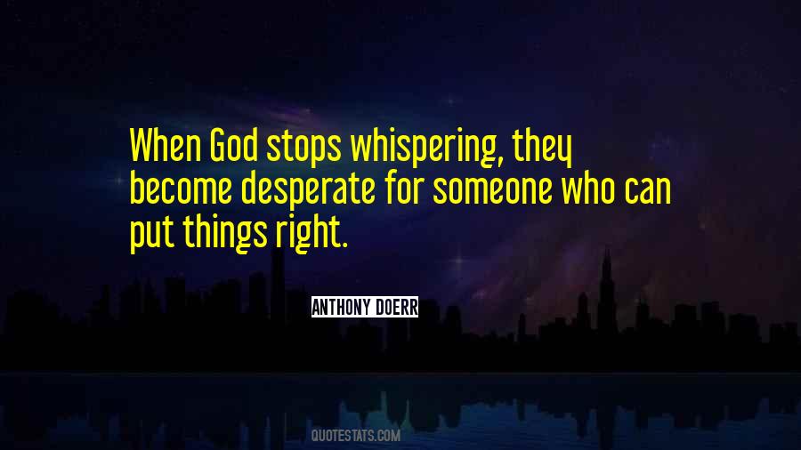 Quotes About God Whispering #1199649