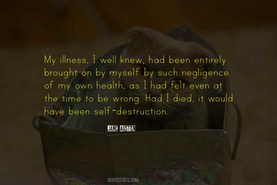 My Own Health Quotes #1758030