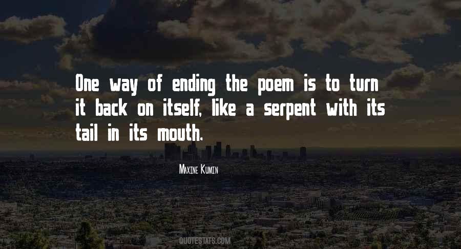 Ending Poetry Quotes #1514010