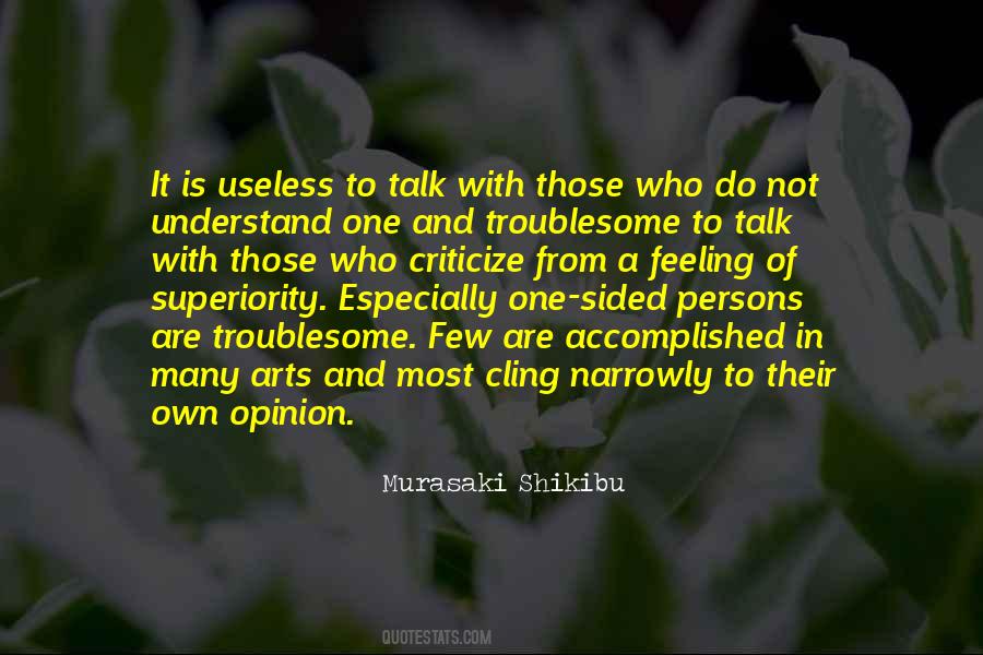 Quotes About Useless Talk #1460245