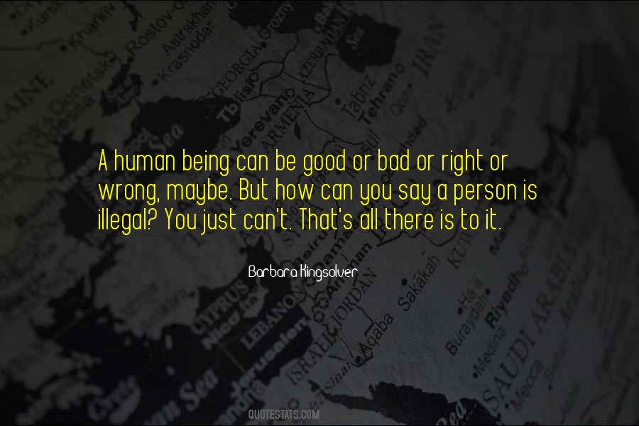 Just A Human Being Quotes #279439