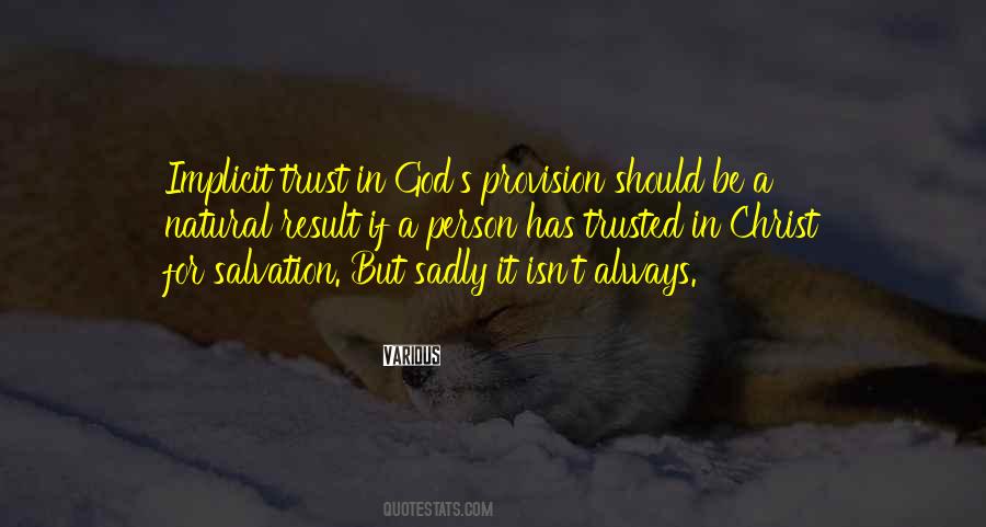 Quotes About God Provision #973001