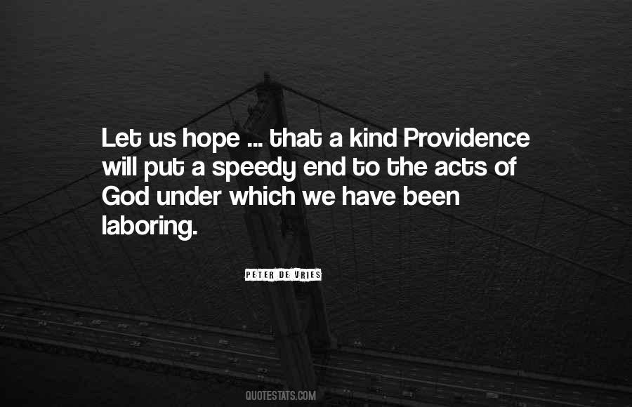 Quotes About God Providence #315655