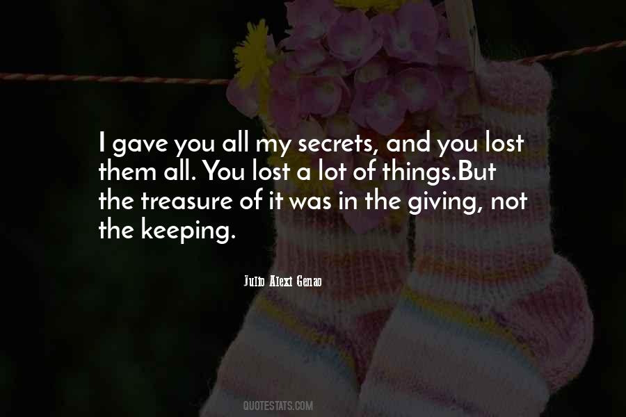 My Secrets Quotes #1139653