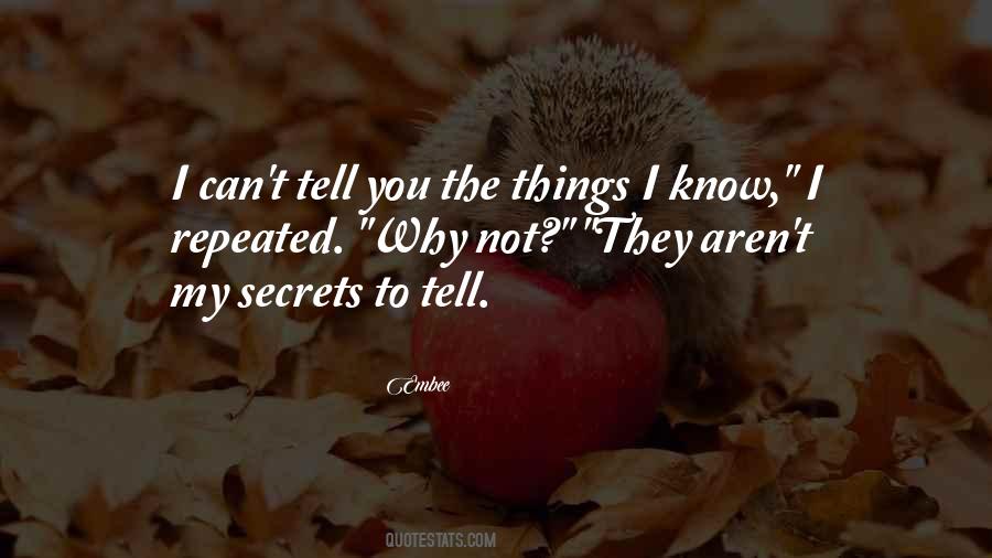 My Secrets Quotes #502049