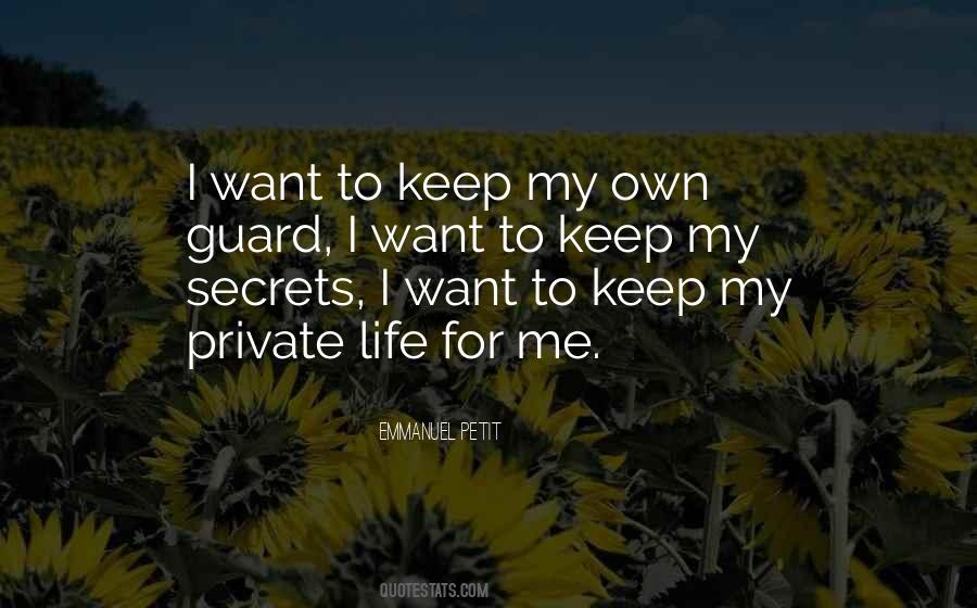 My Secrets Quotes #985839