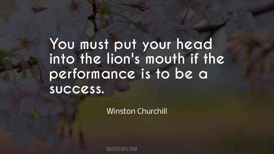 Be A Lion Quotes #1187980