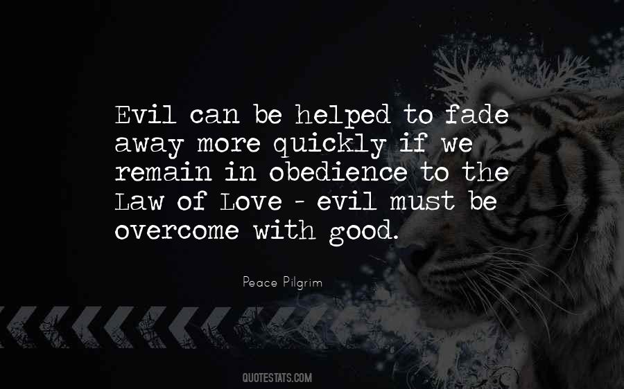 Overcoming Evil With Good Quotes #1299027