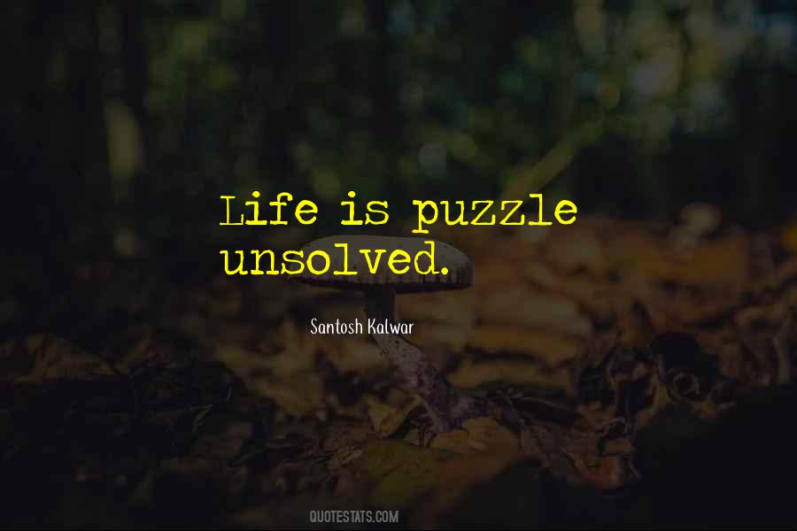 Puzzle Life Quotes #480647