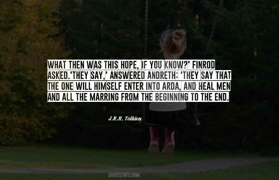 End To Beginning Quotes #1142359