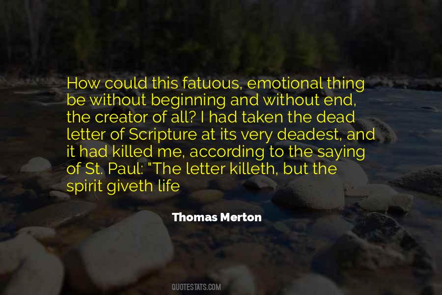 End To Beginning Quotes #851102