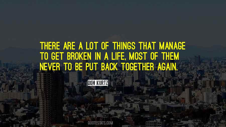 Get Back To Life Quotes #391974
