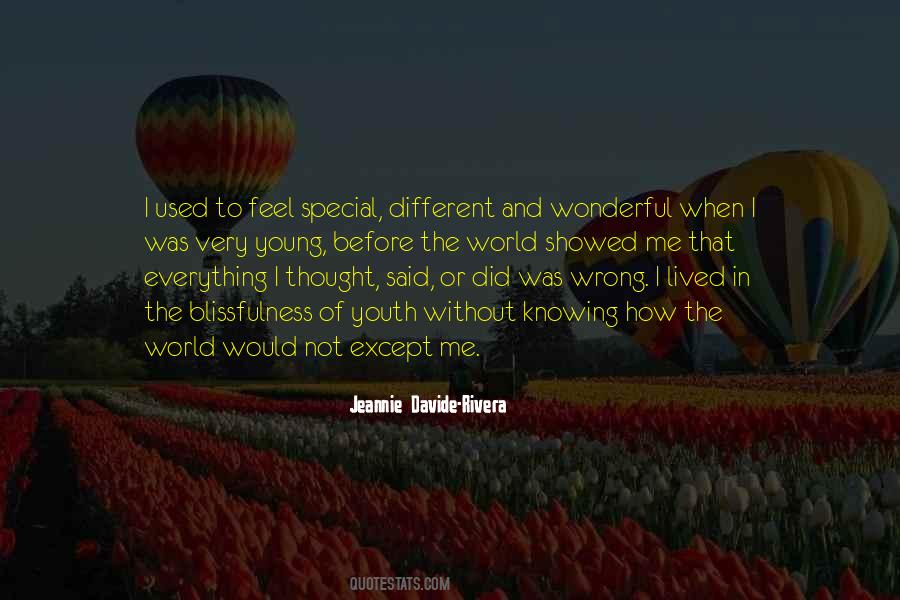 To Feel Special Quotes #761404