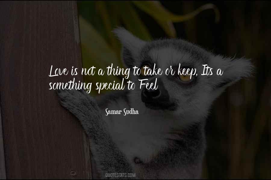 To Feel Special Quotes #848189