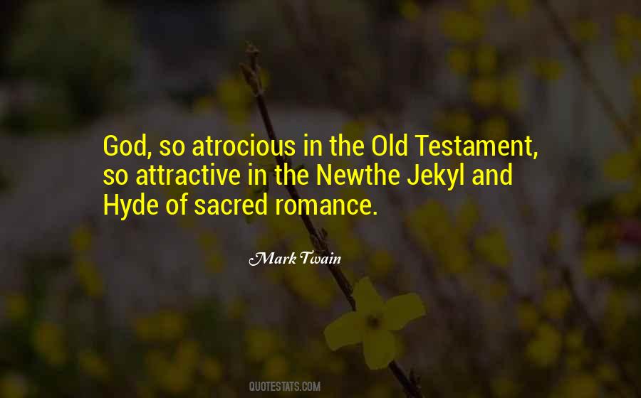 Quotes About God In The Old Testament #526545