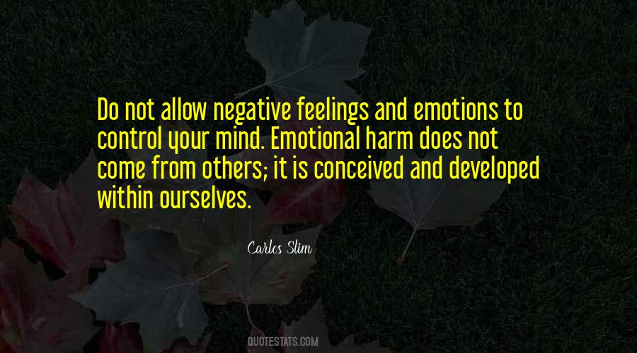 Control Feelings Quotes #120108