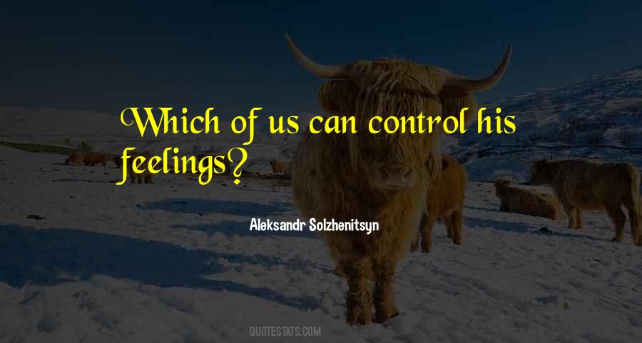 Control Feelings Quotes #1455854