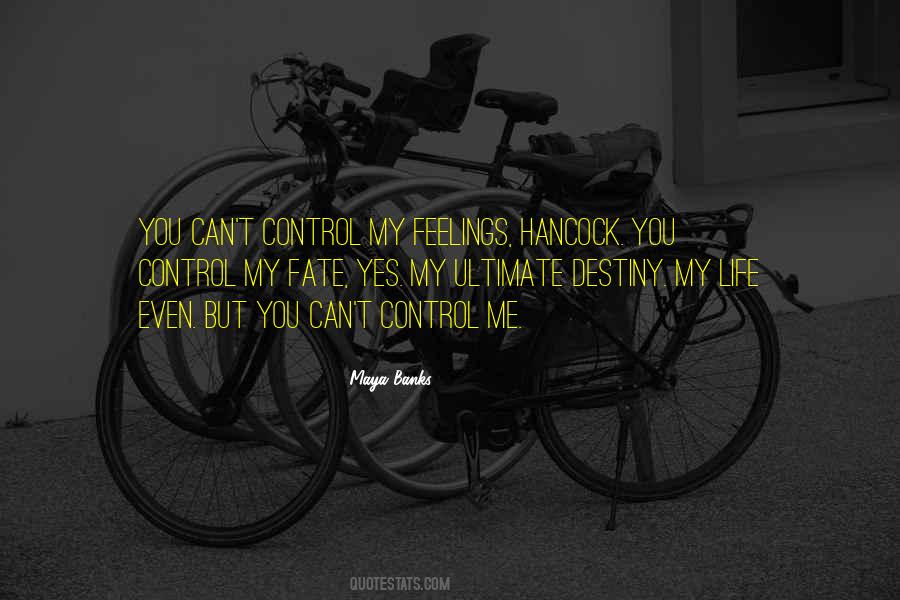 Control Feelings Quotes #1456672