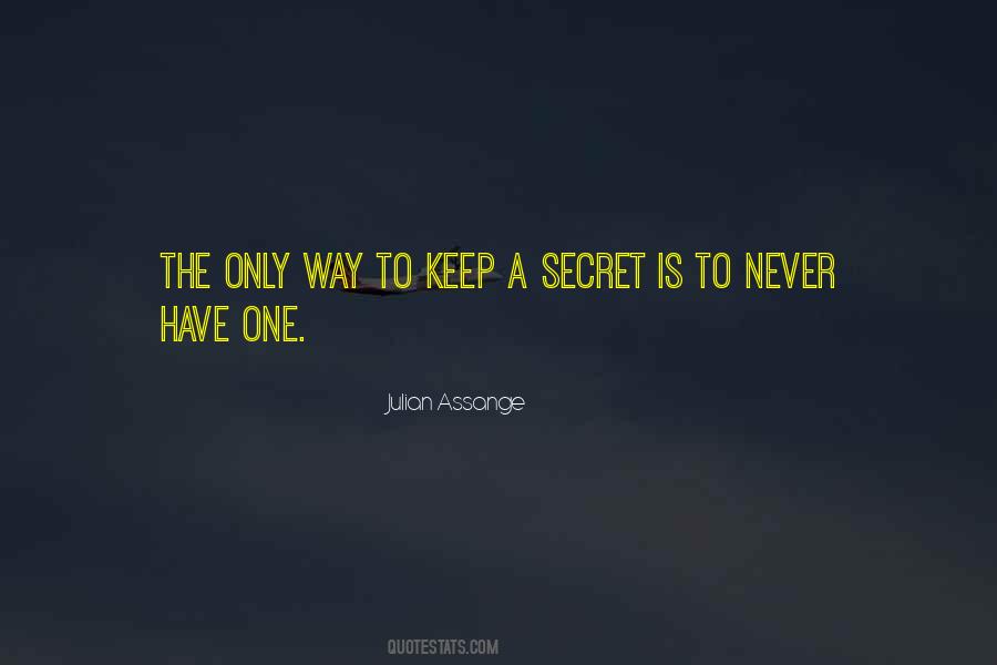 Secret Is A Secret Quotes #363699