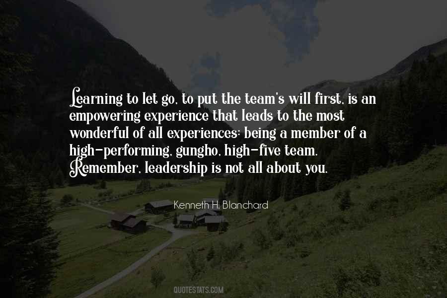 Being A Team Member Quotes #1190540