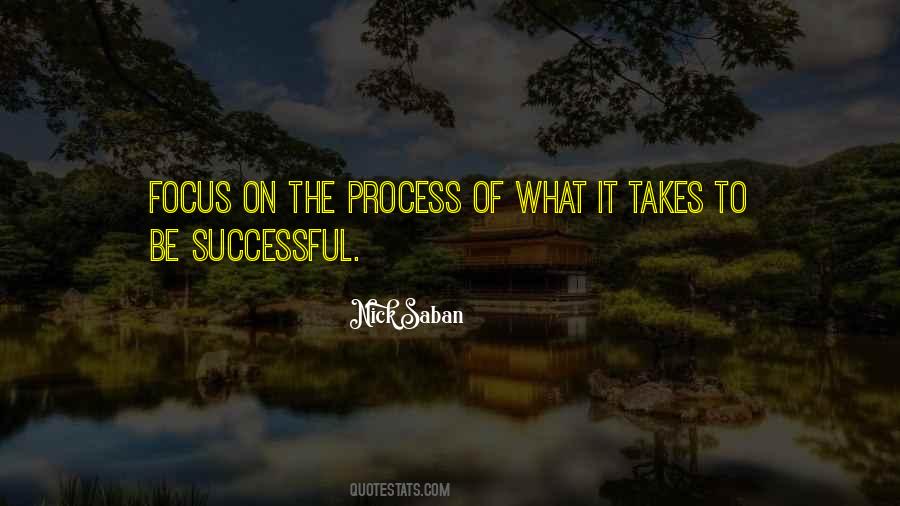 Focus On The Process Quotes #1672949