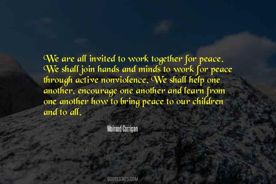 Peace Together Quotes #934248