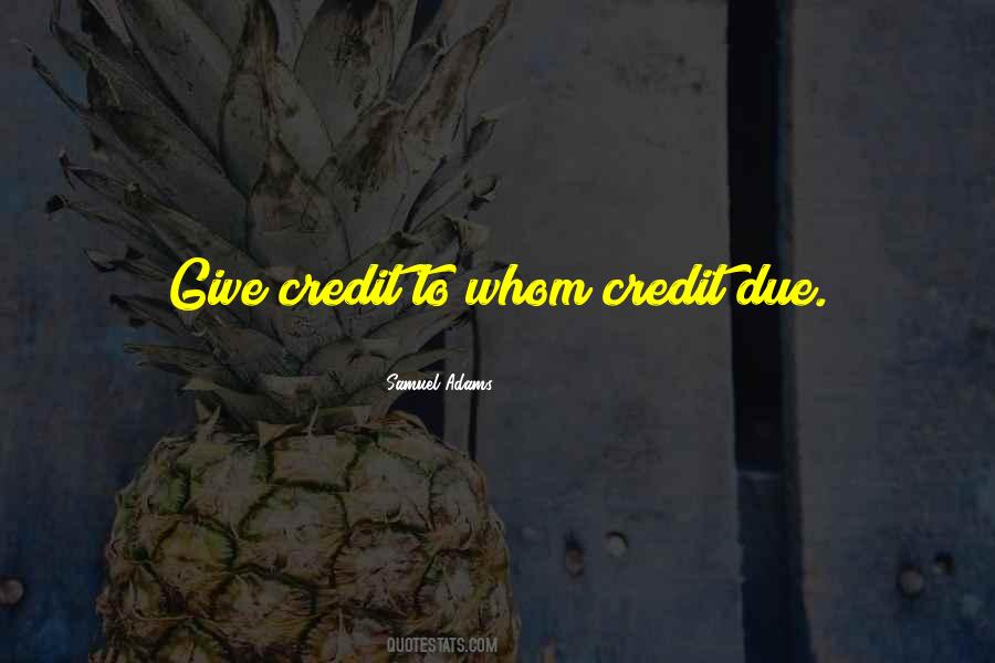 Credit Giving Quotes #453999