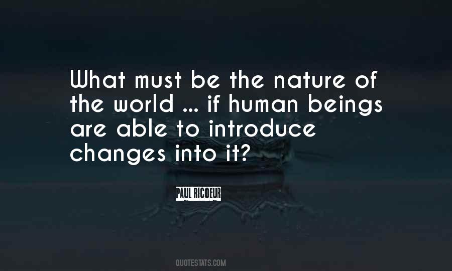 Quotes About The Nature Of The World #1431293