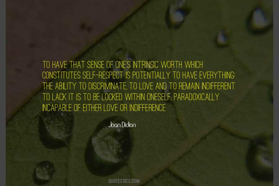 Worth Love Quotes #46388