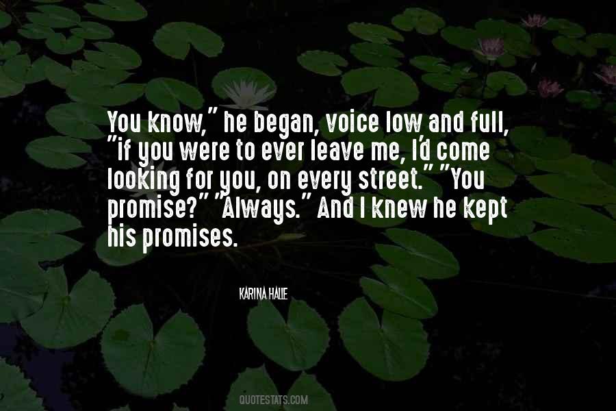 Promise Not Kept Quotes #1326974