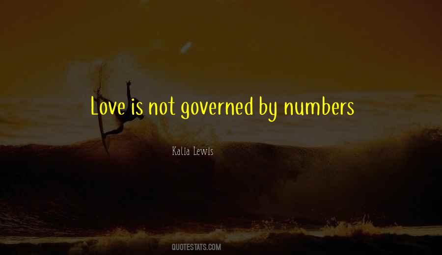 Numbers Love Quotes #1629000