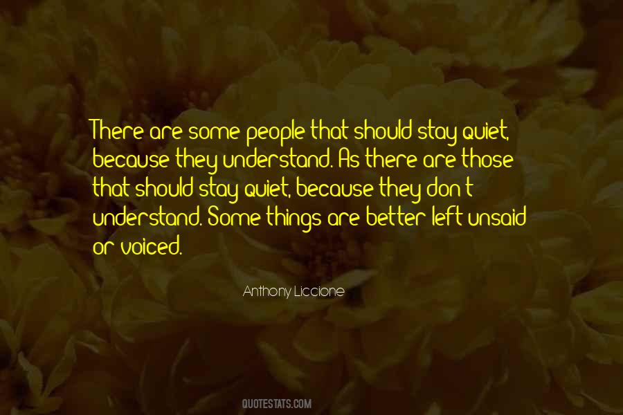 Silent Understanding Quotes #338859