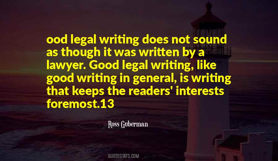 Lawyer Good Quotes #274491
