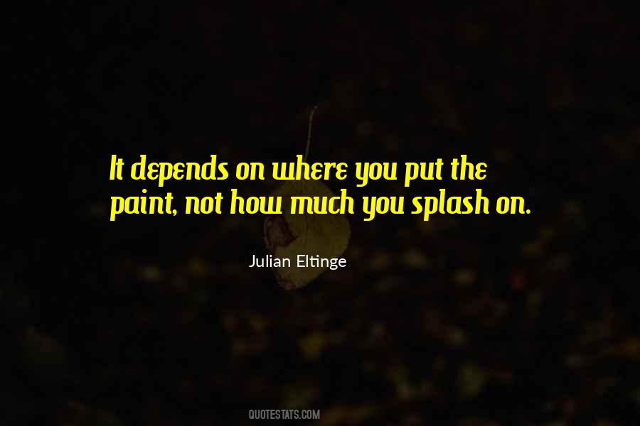 Quotes About The Paint #1185533