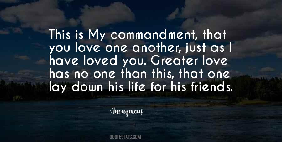 Lay Down His Life Quotes #1031219