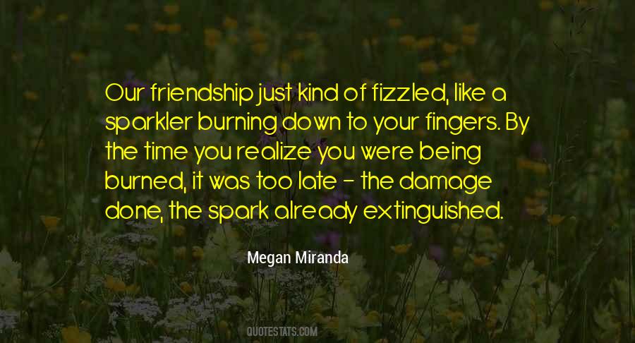 Our Friendship Was Like Quotes #1175866