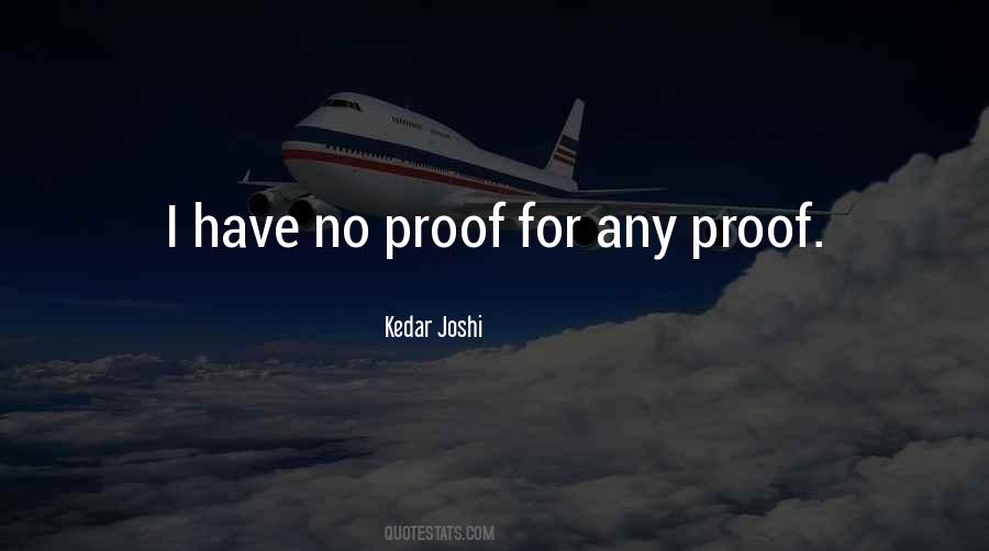 No Proof Quotes #123070