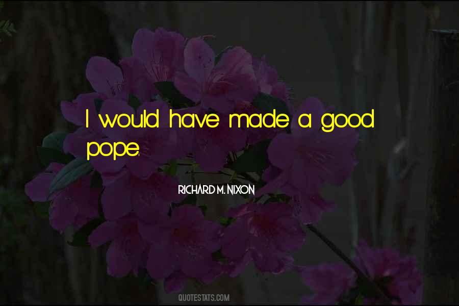 Good Pope Quotes #1423503