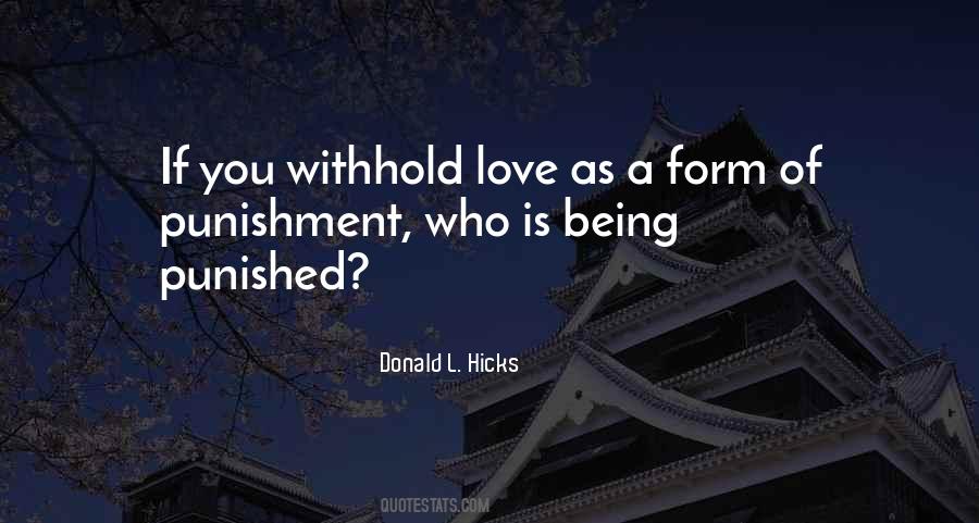 Punishment Love Quotes #1518808
