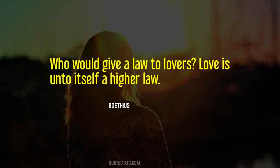 Love Law Quotes #13081