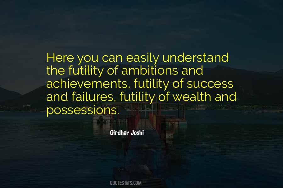 Futility Of Wealth Quotes #1707043