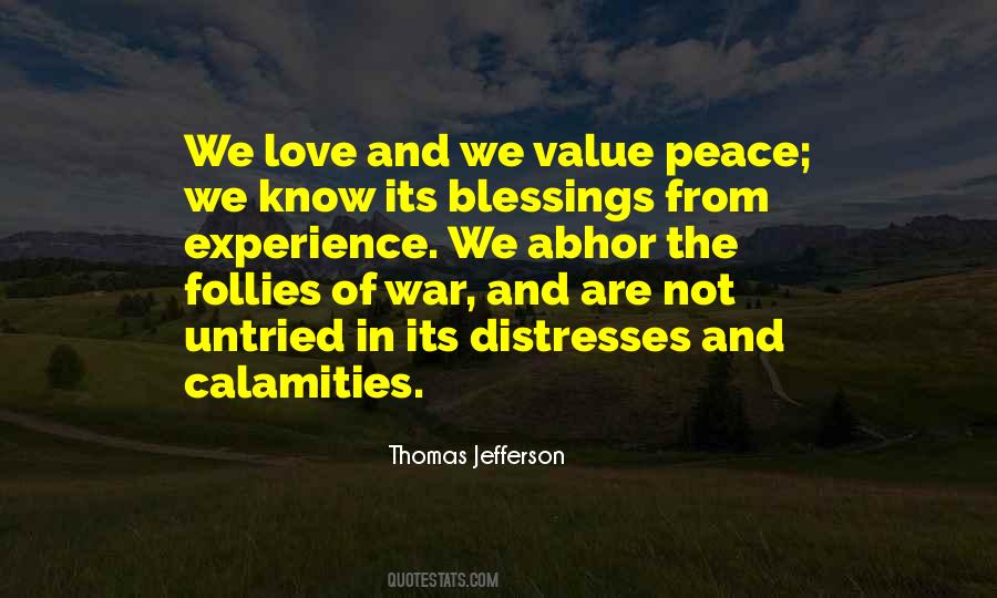 Blessings And Peace Quotes #1876856