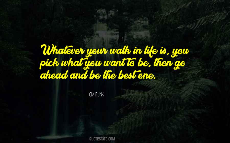 Walk In Life Quotes #98939