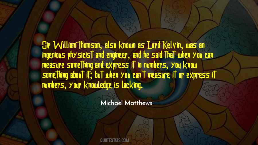 Kelvin Measure Quotes #287967