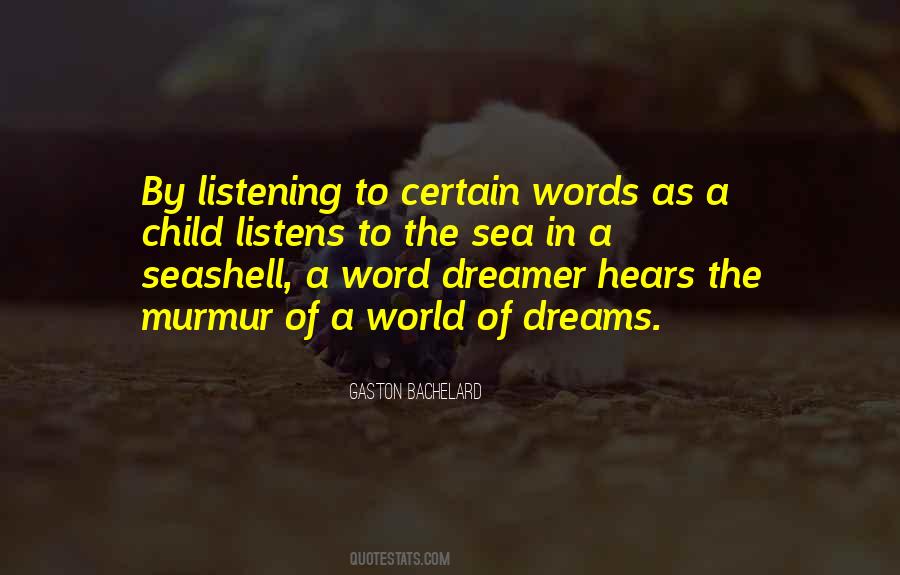 Dream Sea Quotes #416435