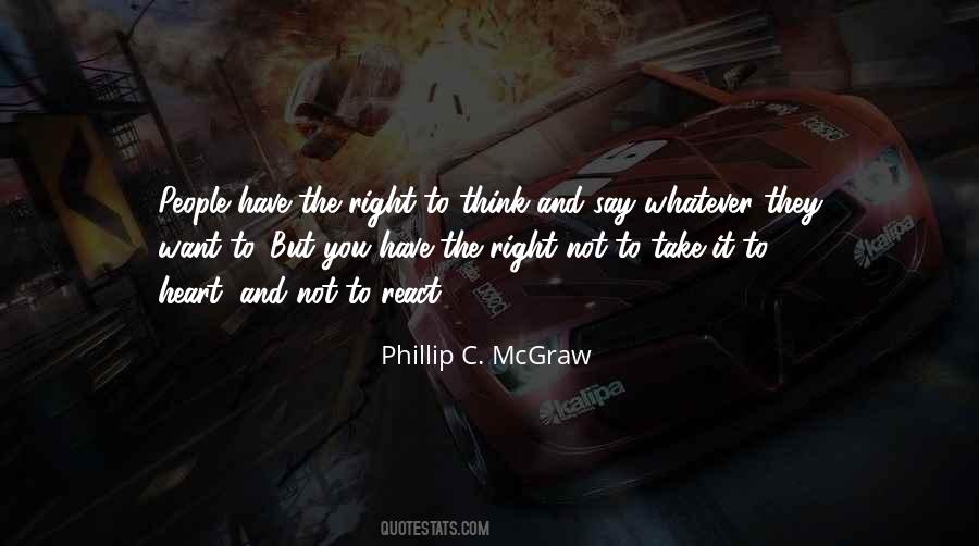 Not To React Quotes #1315060