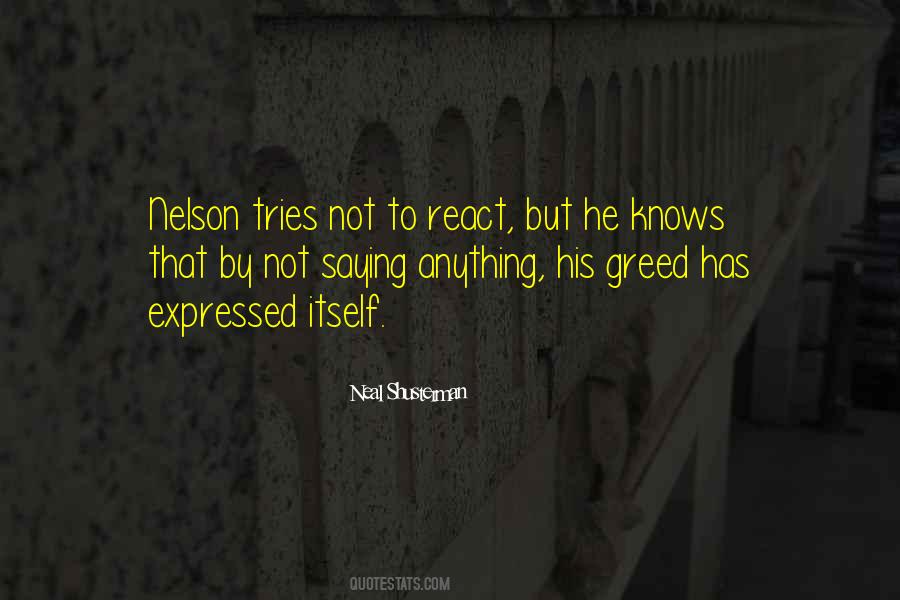 Not To React Quotes #159519